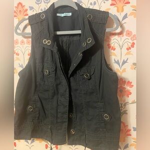 Maurices Black Utility Vest
